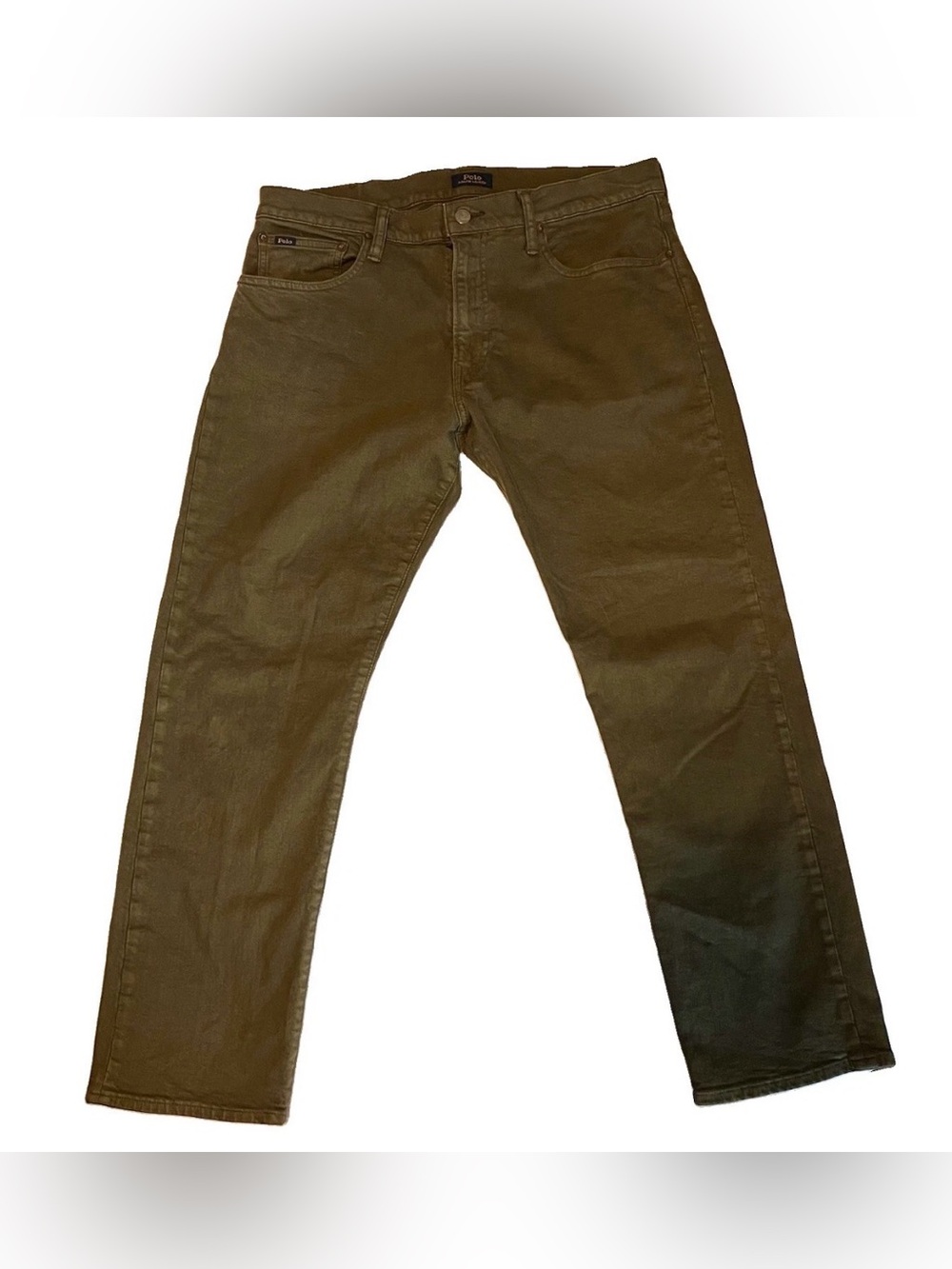Polo Ralph Lauren Jeans Mens 34 Green R5947 Inseam 30”